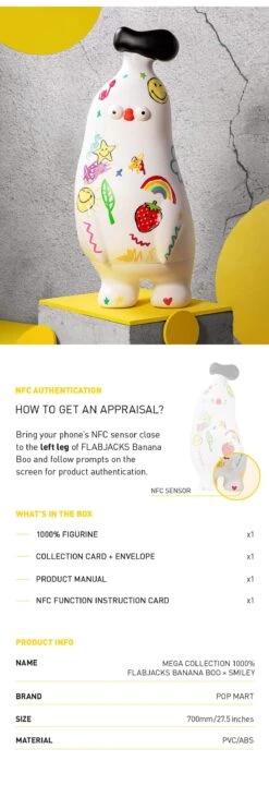 MEGA COLLECTION 1000% FLABJACKS Banana Boo × Smiley -Pop Mart Sale Shop 1000 FLABJACKS Smiley 03 xphi9QUerH 1200x3496