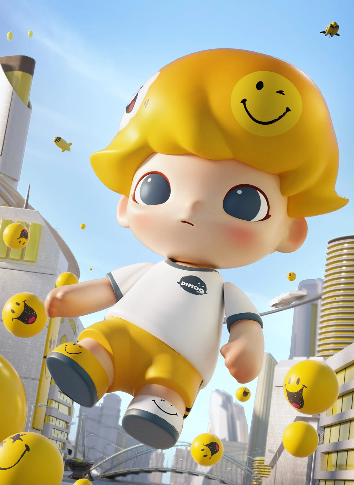 MEGA COLLECTION 1000% JUST DIMOO × SmileyWorld MEGA COLLECTION 1000% JUST DIMOO × SmileyWorld -Pop Mart Sale Shop