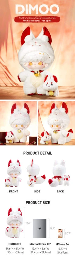 DIMOO: No One's Gonna Sleep Tonight Series-40cm Cotton Doll (Fox Spirit) -Pop Mart Sale Shop 20230927 113115 761647 1200x4170