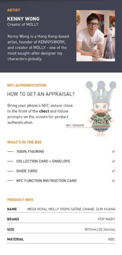 MEGA ROYAL MOLLY 1000% Shana Chang. Dun Huang 14 MEGA ROYAL MOLLY 1000% Shana Chang. Dun Huang -Pop Mart Sale Shop 20231103 172244 130688 1200x2491