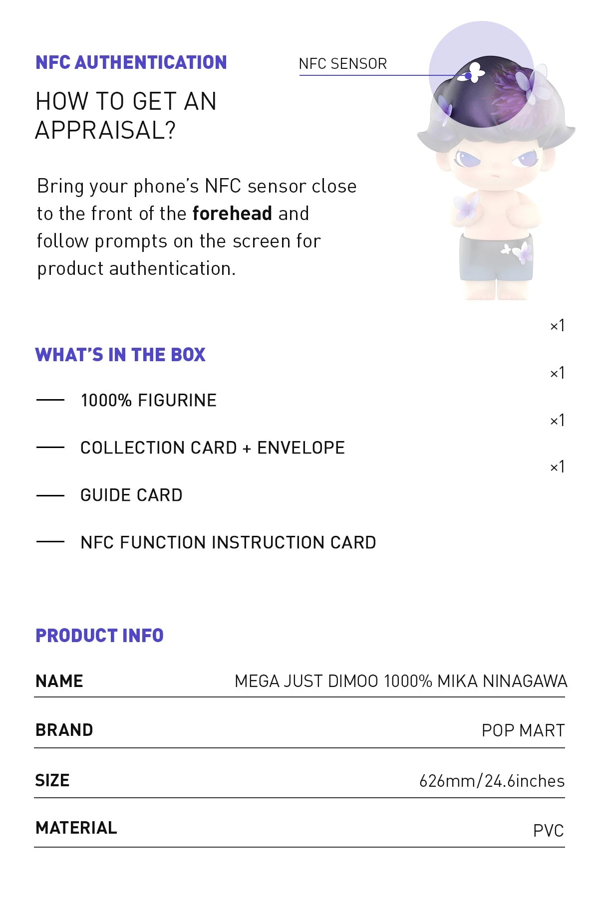 MEGA JUST DIMOO 1000% MIKA NINAGAWA MEGA JUST DIMOO 1000% MIKA NINAGAWA -Pop Mart Sale Shop