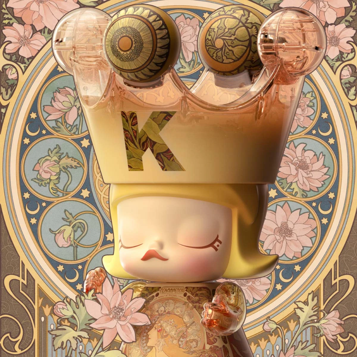 MEGA ROYAL MOLLY 400% Mucha·Zodiac MEGA ROYAL MOLLY 400% Mucha·Zodiac -Pop Mart Sale Shop