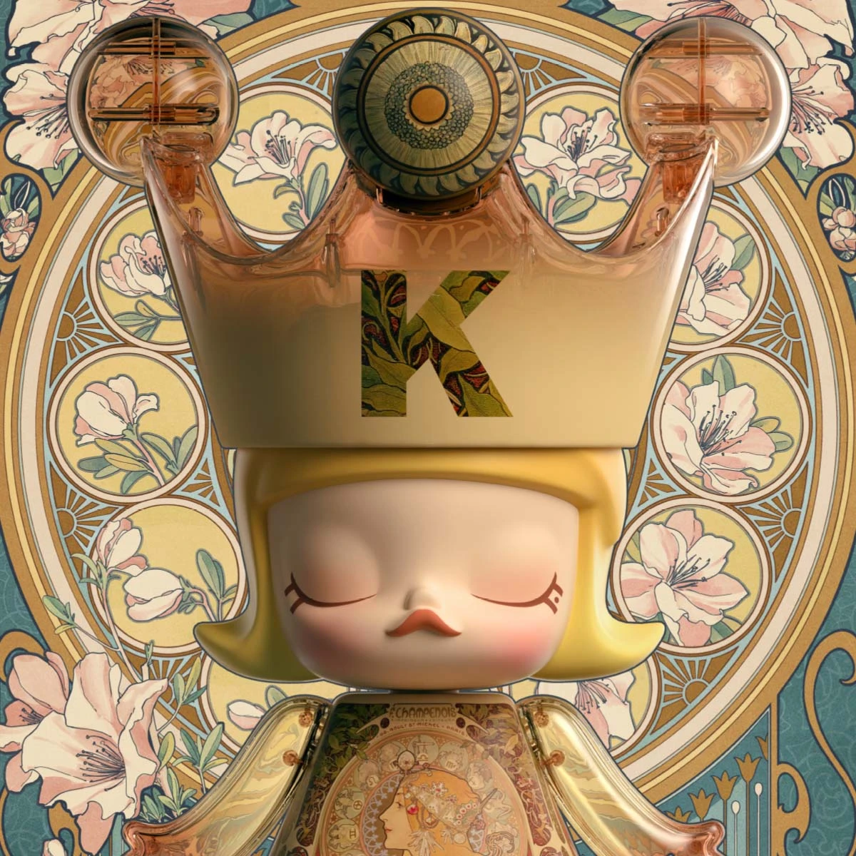 MEGA ROYAL MOLLY 400% Mucha·Zodiac MEGA ROYAL MOLLY 400% Mucha·Zodiac -Pop Mart Sale Shop