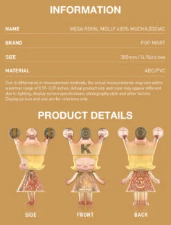 MEGA ROYAL MOLLY 400% Mucha·Zodiac 11 MEGA ROYAL MOLLY 400% Mucha·Zodiac -Pop Mart Sale Shop 20231219 155520 374409 1200x1585