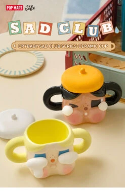 CRYBABY Sad Club Series-Ceramic Cup (Brown) -Pop Mart Sale Shop 20240102 161930 813318 1200x1841