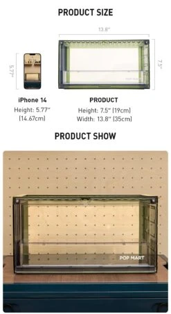 POP MART Assembled Display Container (Transparent Green) -Pop Mart Sale Shop 20240103 203525 751713 1200x2197