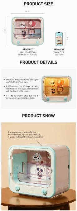 THE MONSTERS Catch Me If You Like Me Series - TV Set Luminous Display Container -Pop Mart Sale Shop 20240108 171936 354785 1200x3289