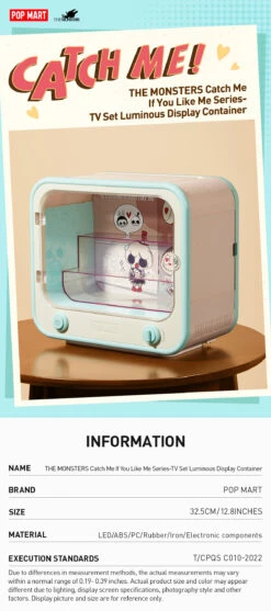 THE MONSTERS Catch Me If You Like Me Series - TV Set Luminous Display Container -Pop Mart Sale Shop 20240108 171936 922655 1200x2708