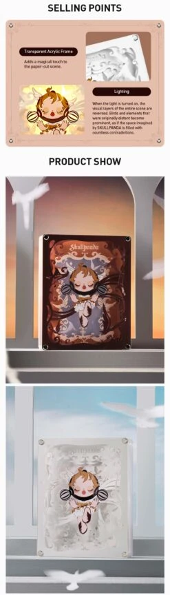 SKULLPANDA Image Of Reality Series-Papercraft Lamp (Plain Ver.) -Pop Mart Sale Shop 20240219 183732 210783 1200x4196