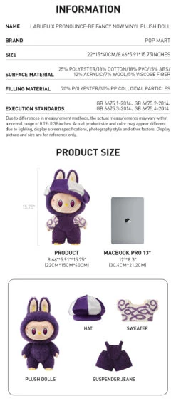 LABUBU × PRONOUNCE-BE FANCY NOW Vinyl Plush Doll 9 LABUBU × PRONOUNCE-BE FANCY NOW Vinyl Plush Doll -Pop Mart Sale Shop 20240311 101650 856376 1200x2735