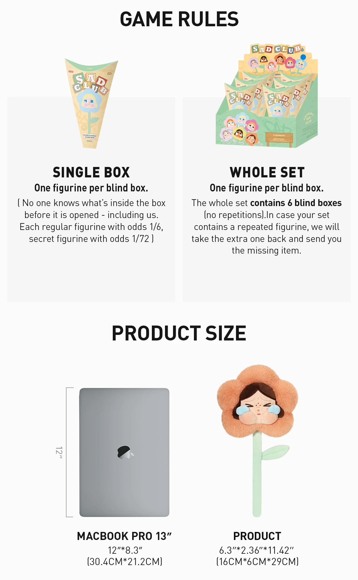 CRYBABY Sad Club Series - Plush Flower Blind Box CRYBABY Sad Club Series - Plush Flower Blind Box -Pop Mart Sale Shop