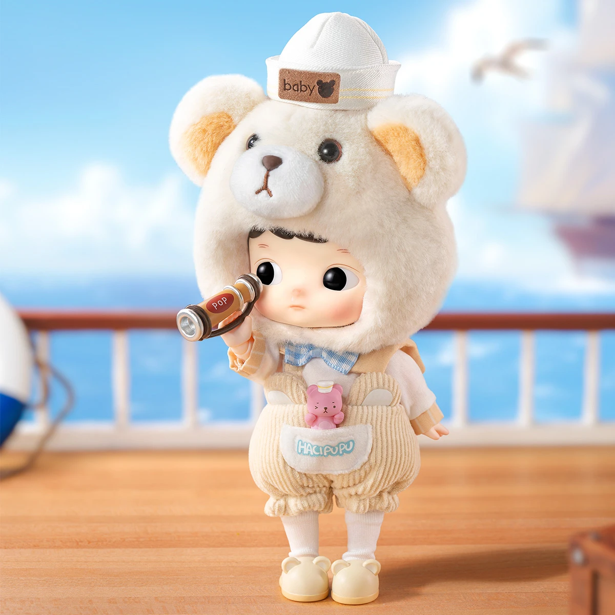 HACIPUPU Captain Bear Action Figure HACIPUPU Captain Bear Action Figure -Pop Mart Sale Shop