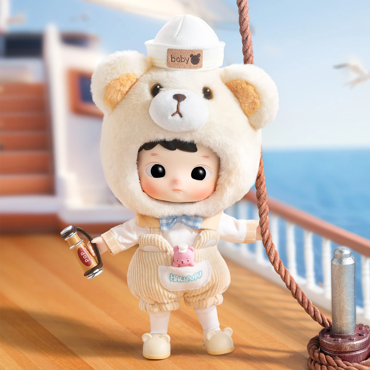 HACIPUPU Captain Bear Action Figure HACIPUPU Captain Bear Action Figure -Pop Mart Sale Shop