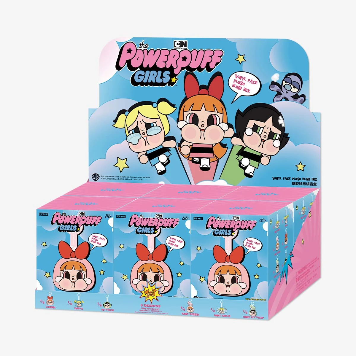CRYBABY × Powerpuff Girls Series-Vinyl Face Plush Blind Box CRYBABY × Powerpuff Girls Series-Vinyl Face Plush Blind Box -Pop Mart Sale Shop