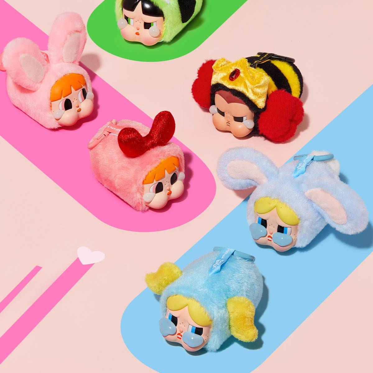 CRYBABY × Powerpuff Girls Series-Vinyl Face Plush Blind Box CRYBABY × Powerpuff Girls Series-Vinyl Face Plush Blind Box -Pop Mart Sale Shop