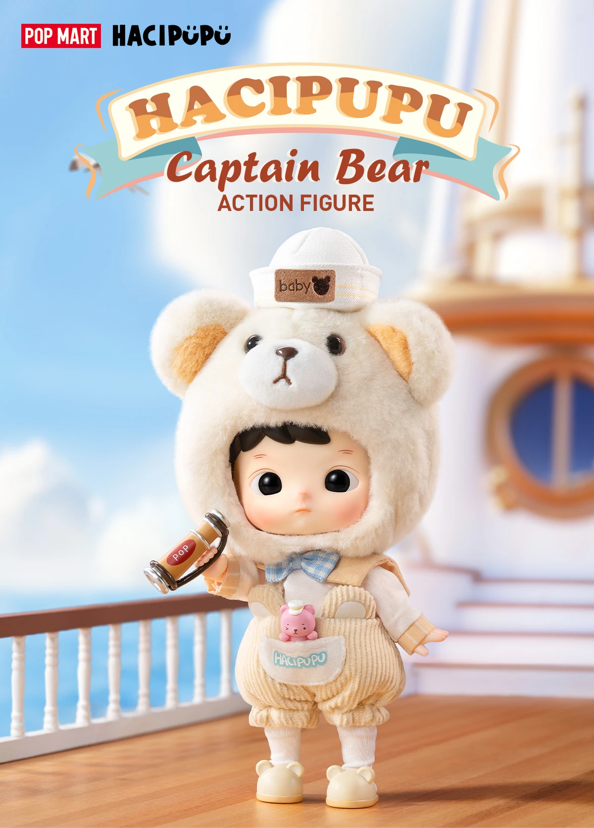 HACIPUPU Captain Bear Action Figure HACIPUPU Captain Bear Action Figure -Pop Mart Sale Shop 20240510 195131 830834 01 hacipupu captain bear action figure bjd pop mart us