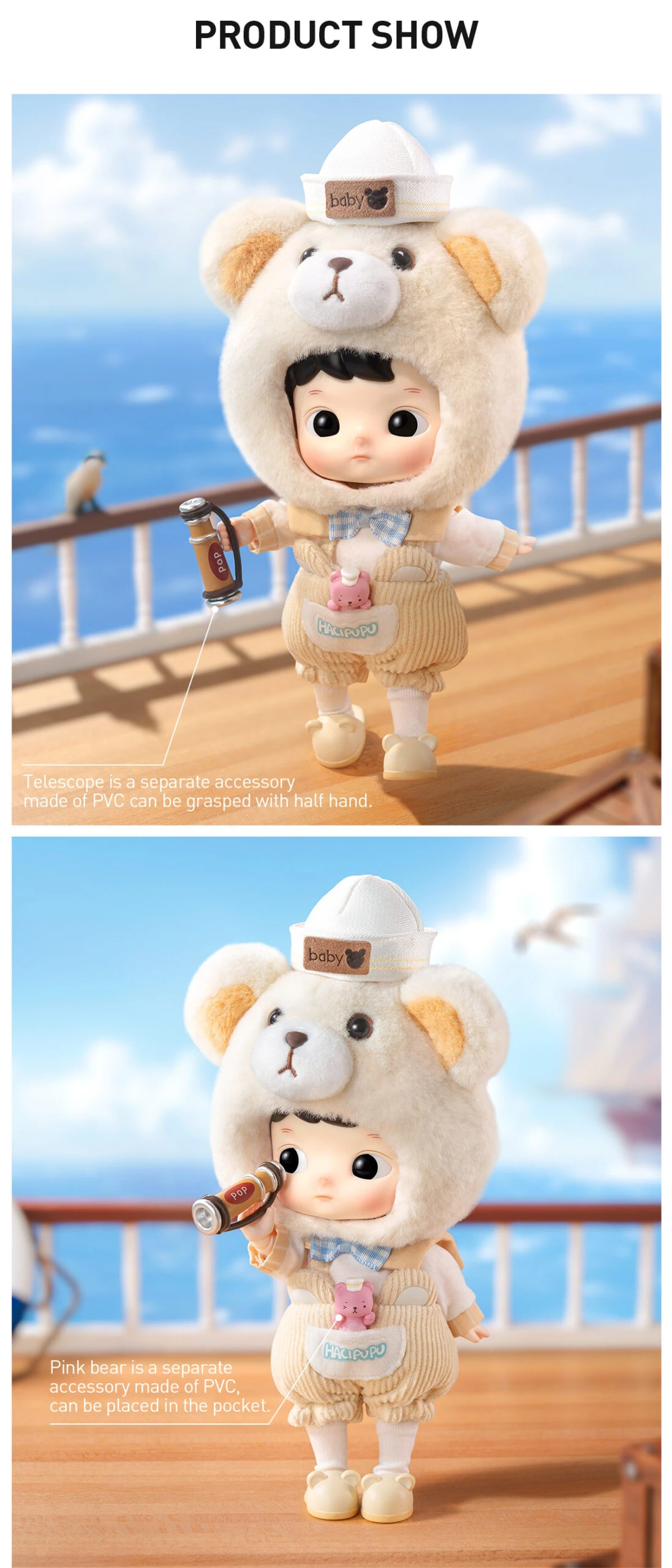 HACIPUPU Captain Bear Action Figure HACIPUPU Captain Bear Action Figure -Pop Mart Sale Shop 20240510 195132 936225 04 hacipupu captain bear action figure bjd pop mart us 04 1200x2800 scaled