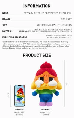 CRYBABY CHEER UP, BABY! SERIES-Plush Doll -Pop Mart Sale Shop 20240511 151049 173050 crybaby cheer up baby series plush doll details 02 1200x1908