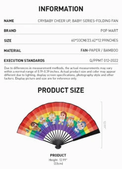CRYBABY CHEER UP, BABY! SERIES-Folding Fan -Pop Mart Sale Shop 20240511 151427 207990 crybaby cheer up baby series folding fan details 02 1200x1661