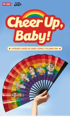 CRYBABY CHEER UP, BABY! SERIES-Folding Fan -Pop Mart Sale Shop 20240511 151427 726438 crybaby cheer up baby series folding fan details 01 1200x2002