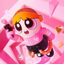MEGA SPACE MOLLY 400%+100% THE POWERPUFF GIRLS-Blossom -Pop Mart Sale Shop 20240604 105242 394733 mega space molly 400 100 the powerpuff girls blossom scene 01 1200x1200