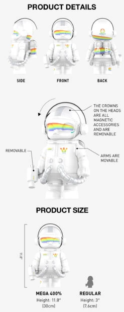 MEGA SPACE MOLLY 400% Rainbow -Pop Mart Sale Shop 20240605 141111 578800 mega space molly 400 rainbow mega 400 pop mart us detail 02 1200x3012