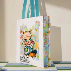 MOLLY Anniversary Statues Classical Retro 2 Series-Canvas Bag -Pop Mart Sale Shop 20240627 103206 831439 molly anniversary statues classical retro 2 series canvas bag accessories pop mart us scene 3 1200x1200