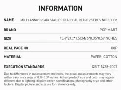 MOLLY Anniversary Statues Classical Retro 2 Series-Notebook -Pop Mart Sale Shop 20240627 103517 025034 molly anniversary statues classical retro 2 series notebook accessories pop mart us details 2 1200x901