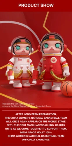 MEGA SPACE MOLLY 100% CHINA WOMEN'S NATIONAL BASKETBALL TEAM 16 MEGA SPACE MOLLY 100% CHINA WOMEN'S NATIONAL BASKETBALL TEAM -Pop Mart Sale Shop 20240725 145510 557359 mega space molly 100 china women s national basketball team mega100 popmart us detail 04 1200x2415