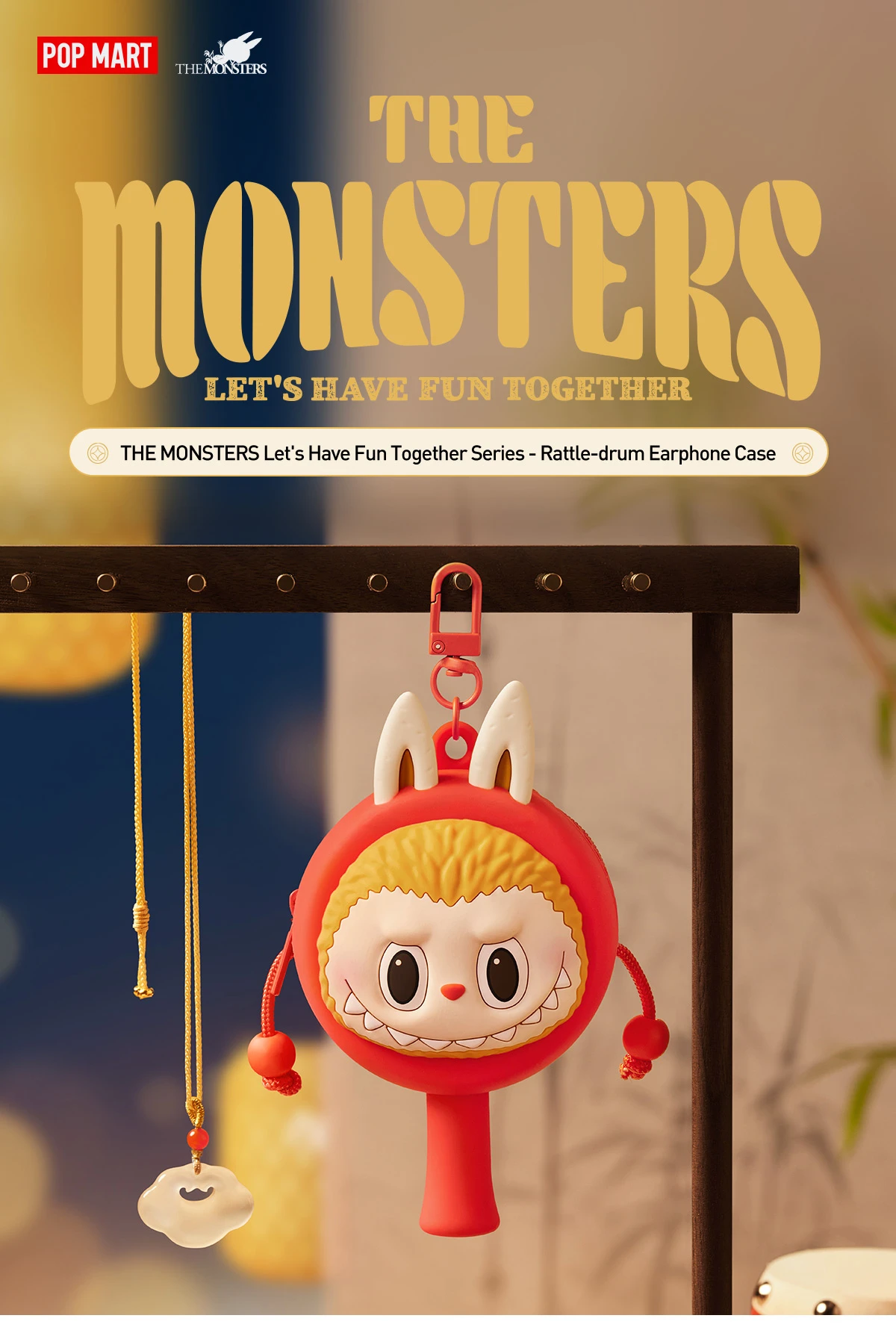THE MONSTERS Let's Have Fun Together Series-Rattle-drum Earphone Case THE MONSTERS Let's Have Fun Together Series-Rattle-drum Earphone Case -Pop Mart Sale Shop 20240808 105743 425807 the monsters let s have fun together series rattle drum earphone case accessories pop mart us details