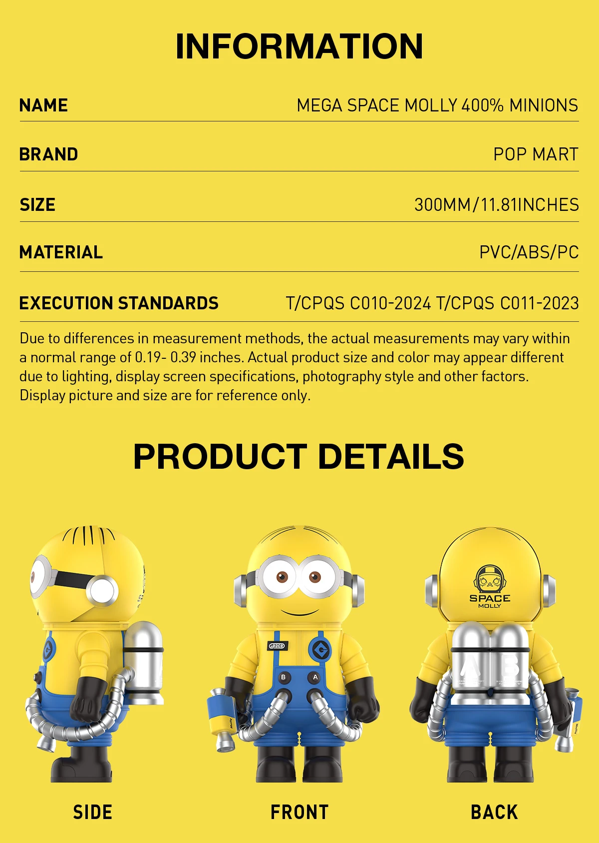 MEGA SPACE MOLLY 400% Minions MEGA SPACE MOLLY 400% Minions -Pop Mart Sale Shop 20240905 142439 286718 mega space molly 400 minions mega details pop mart us