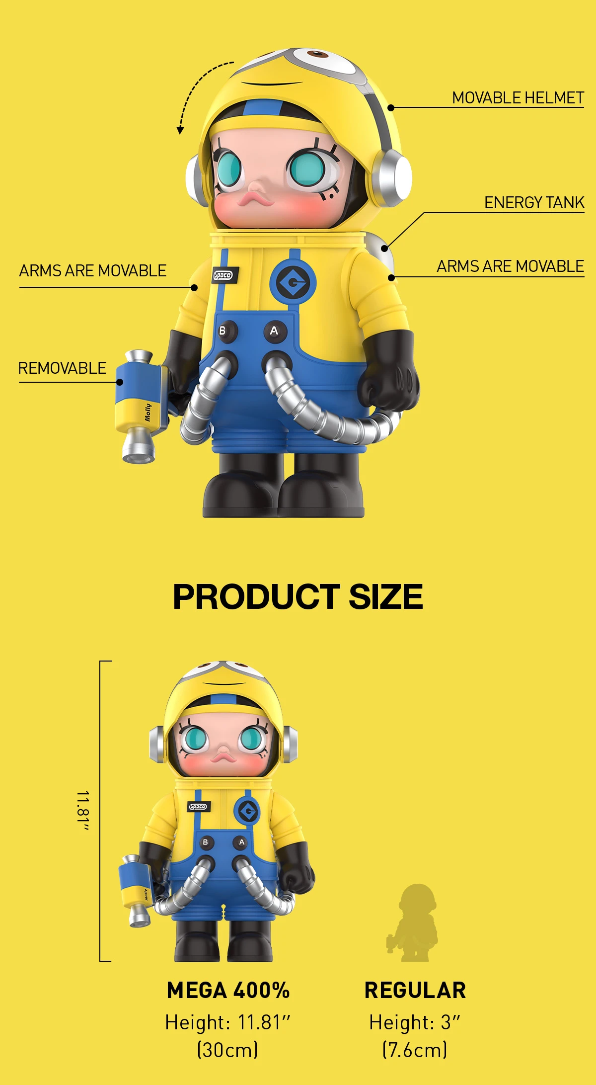 MEGA SPACE MOLLY 400% Minions MEGA SPACE MOLLY 400% Minions -Pop Mart Sale Shop 20240905 142439 885463 mega space molly 400 minions mega details pop mart us