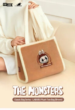 Classic Bag Series- LABUBU Plush Tote Bag (Brown) 4 Classic Bag Series- LABUBU Plush Tote Bag (Brown) -Pop Mart Sale Shop 20240912 173229 119953 classic bag series labubu plush tote bag brown accessories pop mart us detail 01 1200x1759