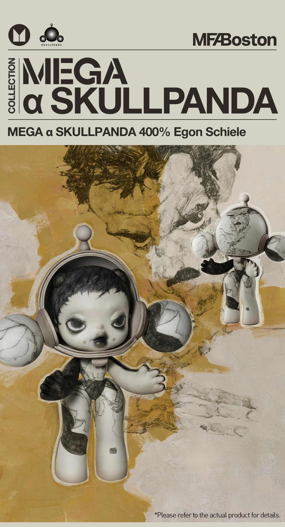 MEGA α SKULLPANDA 400% Egon Schiele MEGA α SKULLPANDA 400% Egon Schiele -Pop Mart Sale Shop 20240914 191435 605888 01 mega skullpanda 400 egon schiele mega 400 details popmart