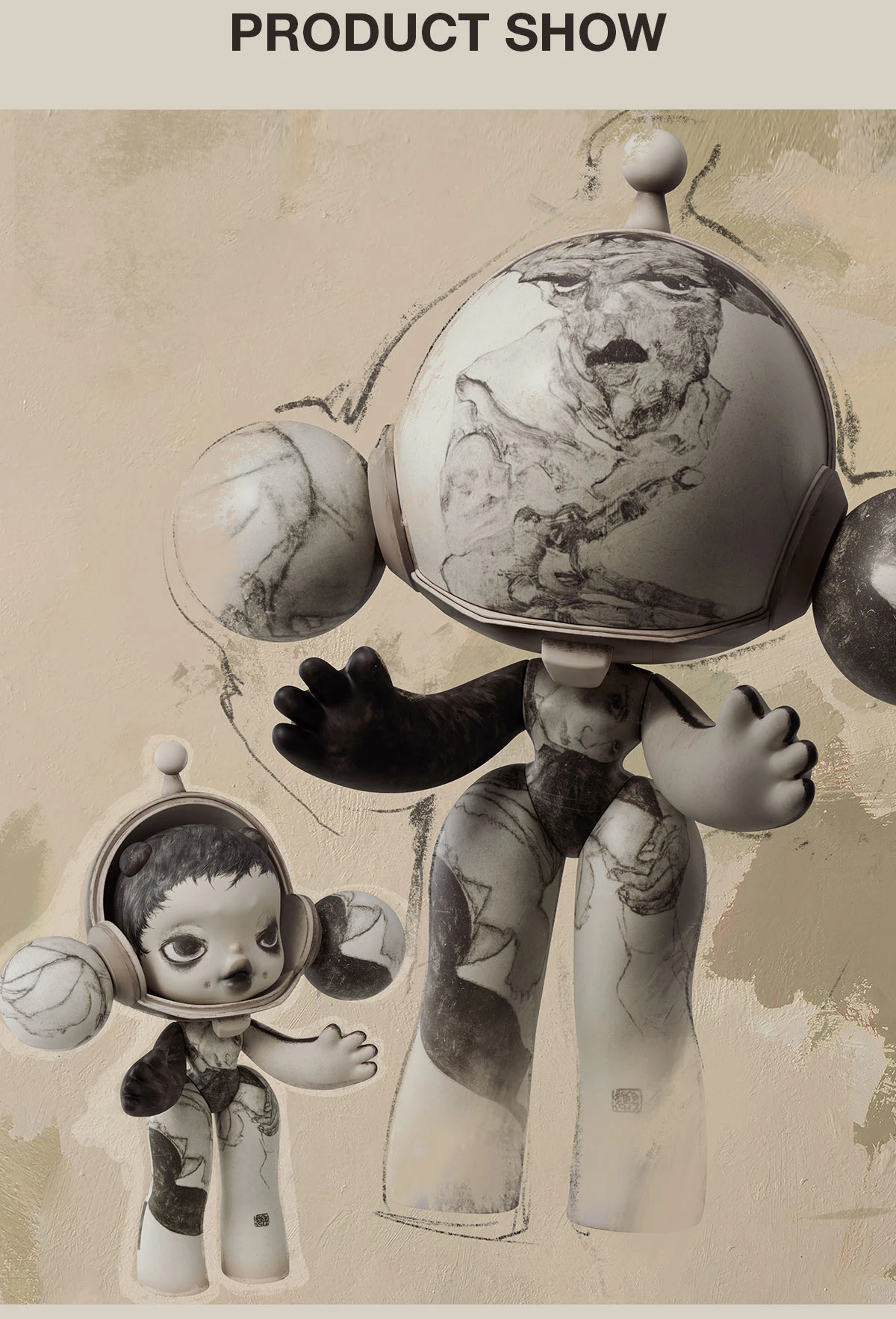 MEGA α SKULLPANDA 400% Egon Schiele MEGA α SKULLPANDA 400% Egon Schiele -Pop Mart Sale Shop 20240914 191435 844786 05 mega skullpanda 400 egon schiele mega 400 details popmart