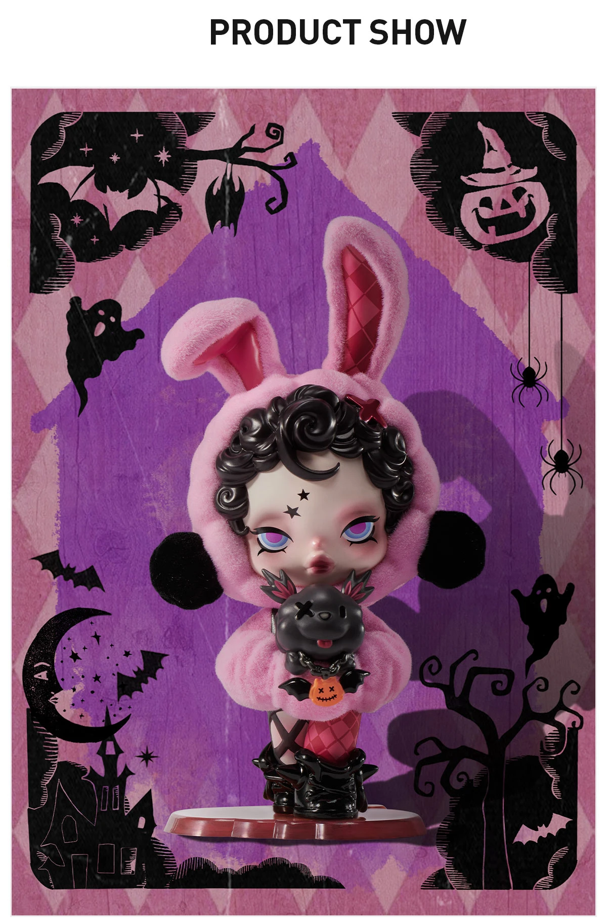 SKULLPANDA Bunny or Doggy Figure SKULLPANDA Bunny Or Doggy Figure -Pop Mart Sale Shop 20240918 164612 582332 04 skullpanda bunny or doggy figure figurine details popmart