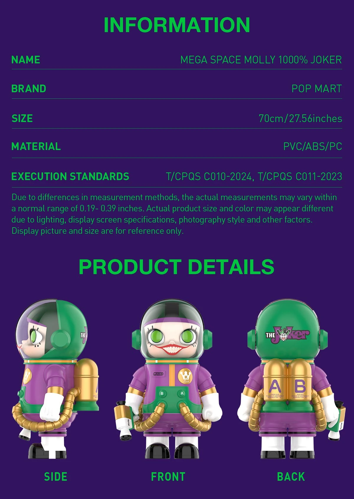 MEGA SPACE MOLLY 1000% JOKER MEGA SPACE MOLLY 1000% JOKER -Pop Mart Sale Shop 20240927 140625 176556 02 mega space molly 1000 joker mega 1000 popmart