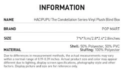 HACIPUPU The Constellation Series-Vinyl Plush Blind Box 21 HACIPUPU The Constellation Series-Vinyl Plush Blind Box -Pop Mart Sale Shop 20240929 180857 377013 03 hacipupu the constellation series vinyl plush blind box plush toys popmart us 1200x676