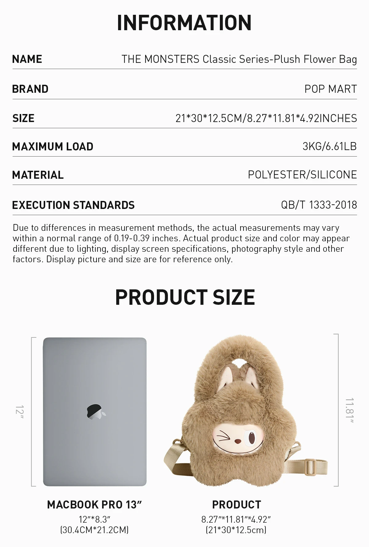 THE MONSTERS Classic Series-Plush Flower Bag THE MONSTERS Classic Series-Plush Flower Bag -Pop Mart Sale Shop 20241014 110012 540905 the monsters classic series plush flower bag accessories pop mart us