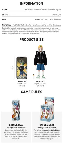 BAZBON Label Plan Series 1/8 Action Figure -Pop Mart Sale Shop 20241015 114421 566724 bazbon label plan series 1 8 action figure blind boxes pop mart us detail 05 1200x2760
