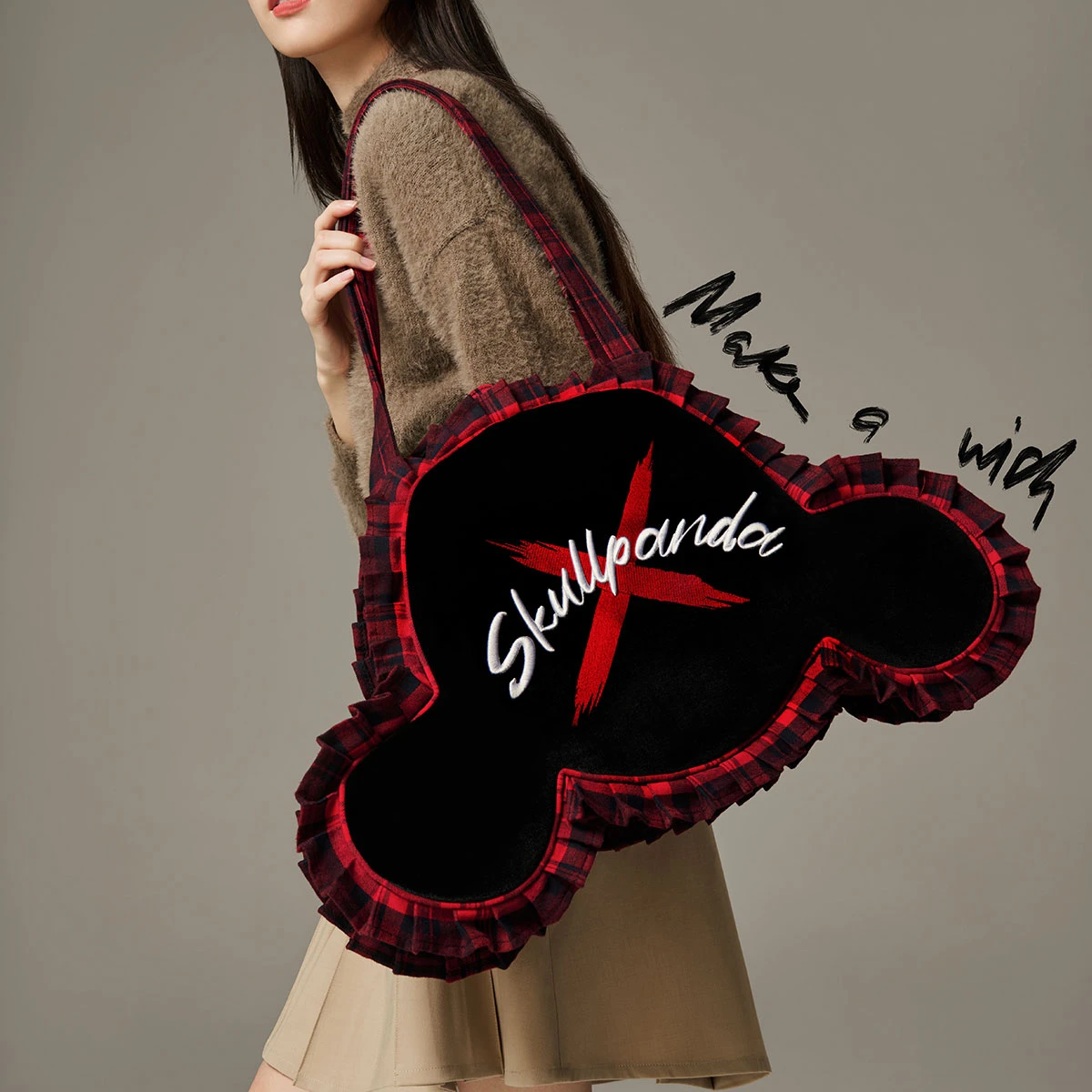 SKULLPANDA Tell Me What You Want Series Shoulder Bag SKULLPANDA Tell Me What You Want Series Shoulder Bag -Pop Mart Sale Shop 20241101 115733 220782 skullpanda tell me what you want series shoulder bag accessories pop mart us