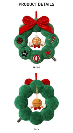 SKULLPANDA Tell Me What You Want Series Plush Wreath Pendant -Pop Mart Sale Shop 20241104 181332 028328 02 skullpanda tell me what you want series plush wreath pendant accessories details popmart us 1200x2176
