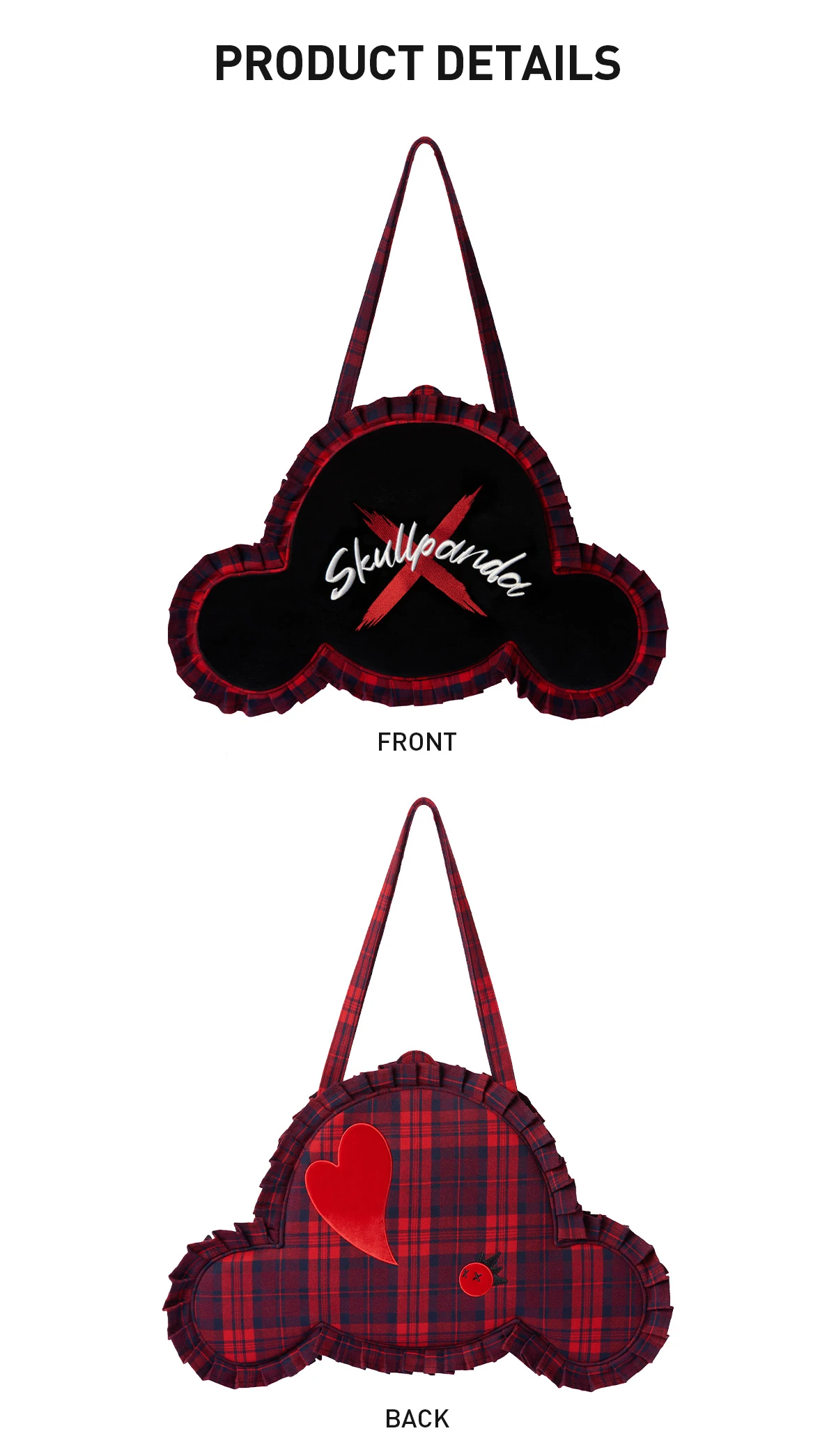 SKULLPANDA Tell Me What You Want Series Shoulder Bag SKULLPANDA Tell Me What You Want Series Shoulder Bag -Pop Mart Sale Shop 20241104 181803 434966 02 skullpanda tell me what you want series shoulder bag accessories details popmart