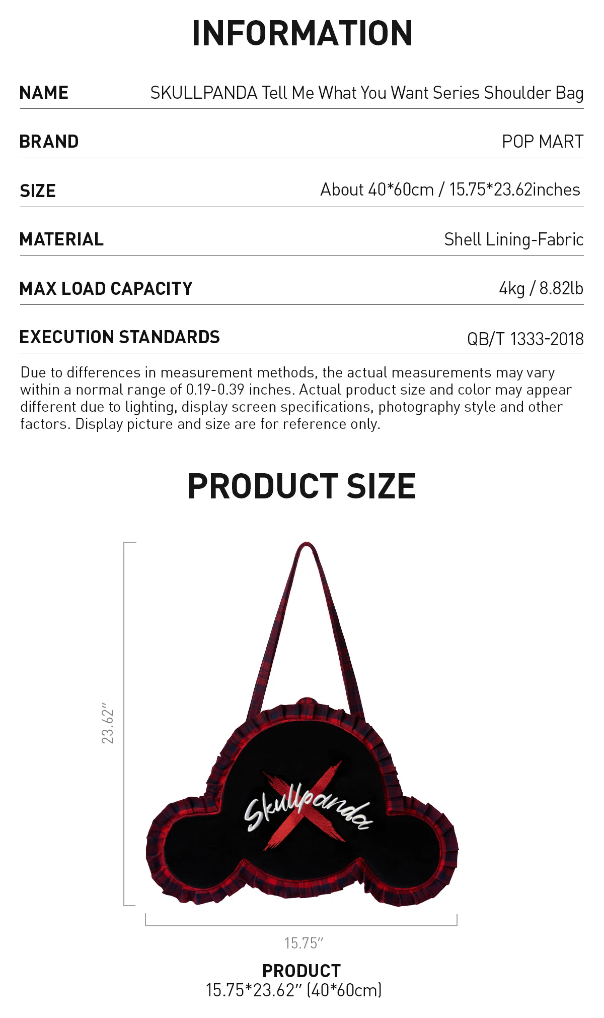 SKULLPANDA Tell Me What You Want Series Shoulder Bag SKULLPANDA Tell Me What You Want Series Shoulder Bag -Pop Mart Sale Shop 20241104 181803 877706 03 skullpanda tell me what you want series shoulder bag accessories details popmart
