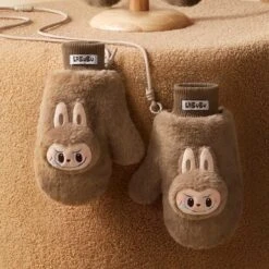 Warm Fluffy Holiday Series- LABUBU Plush Gloves -Pop Mart Sale Shop 20241111 095803 332908 warm fluffy holiday series labubu plush gloves accessories pop mart us scene 2 1200x1200
