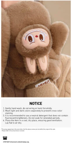 Warm Fluffy Holiday Series- LABUBU Plush Gloves -Pop Mart Sale Shop 20241111 095815 378585 warm fluffy holiday series labubu plush gloves accessories pop mart us detail 04 1200x2430