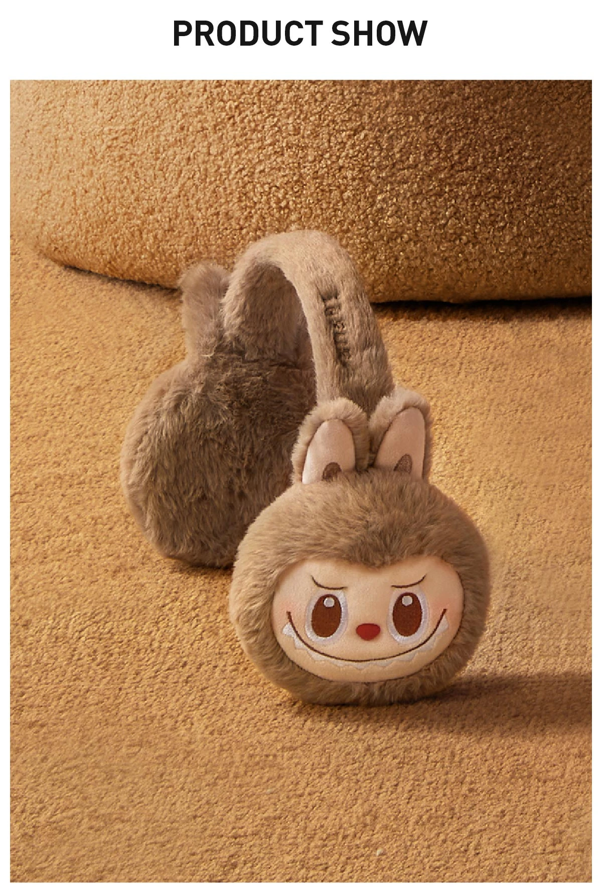 Warm Fluffy Holiday Series- LABUBU Plush Earmuffs Warm Fluffy Holiday Series- LABUBU Plush Earmuffs -Pop Mart Sale Shop 20241113 094633 158501 warm fluffy holiday series labubu plush earmuffs accessories pop mart us