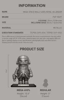 MEGA SPACE MOLLY 400% Royal Selangor -Pop Mart Sale Shop 20241113 173846 592283 02 mega space molly 400 royal selangoir mega popmart us 1200x1891