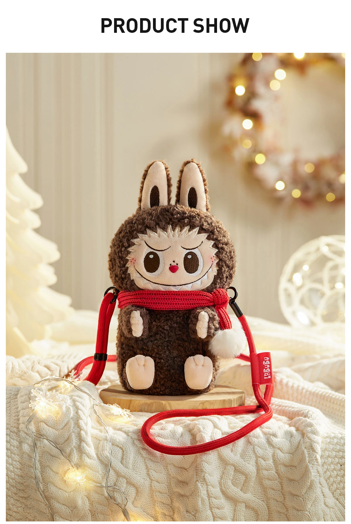 THE MONSTERS Classic Series-Plush Doll Shoulder Bag THE MONSTERS Classic Series-Plush Doll Shoulder Bag -Pop Mart Sale Shop 20241115 114735 325892 03 the monsters classic series plush doll shoulder bag accessories details popmart