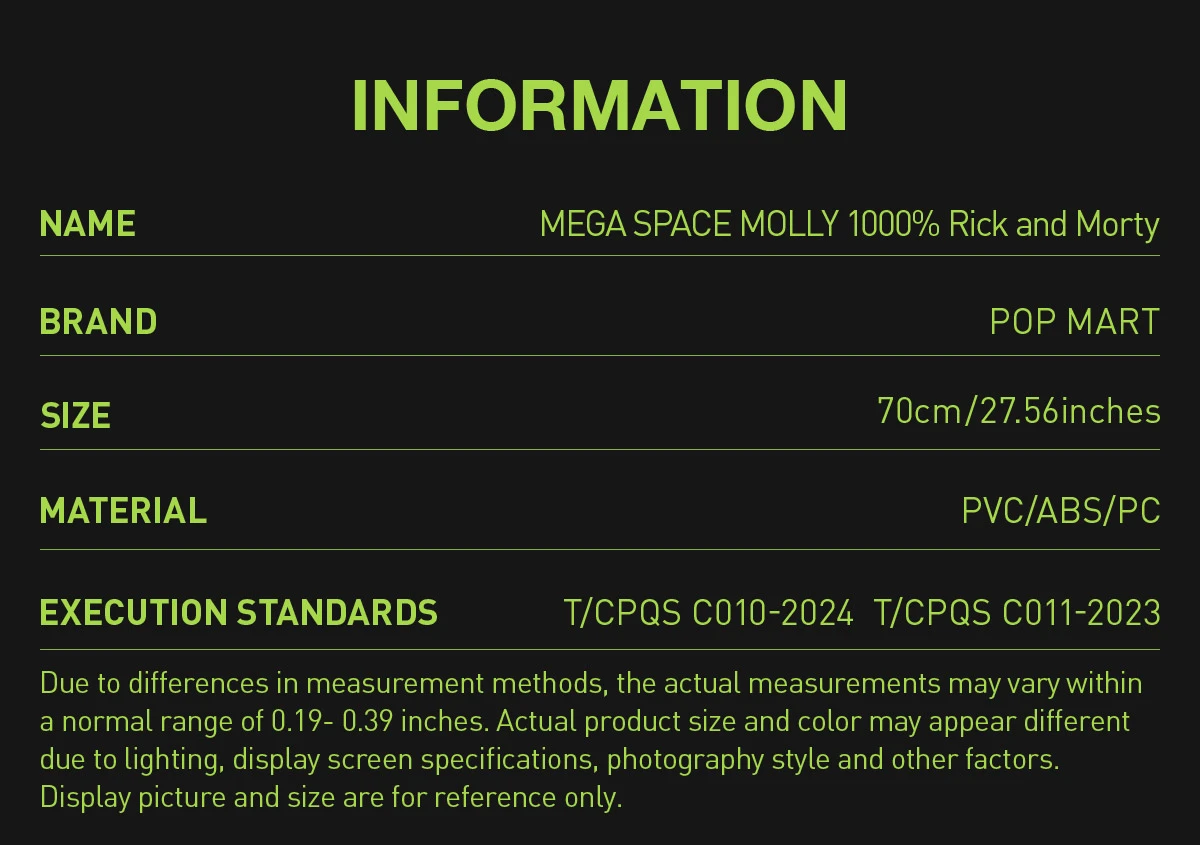 MEGA SPACE MOLLY 1000% Rick and Morty MEGA SPACE MOLLY 1000% Rick And Morty -Pop Mart Sale Shop 20241119 172126 267601 mega space molly rick and morty